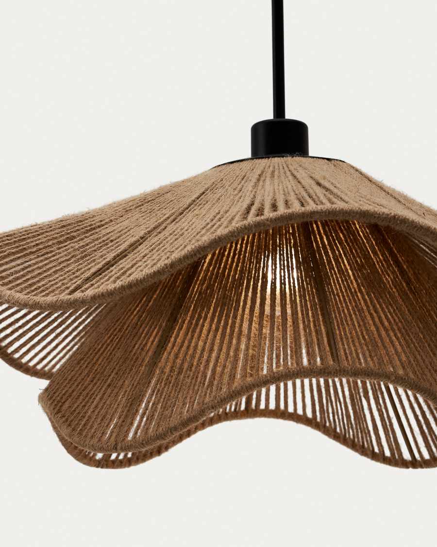 Pontos ceiling lamp shade in jute with a natural finish, Ø 50 cm