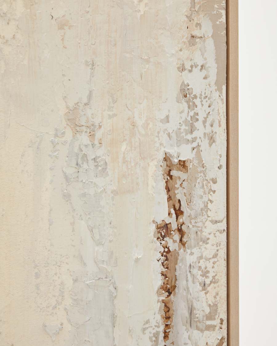 Silpa abstract painting in light beige 200 x 120 cm