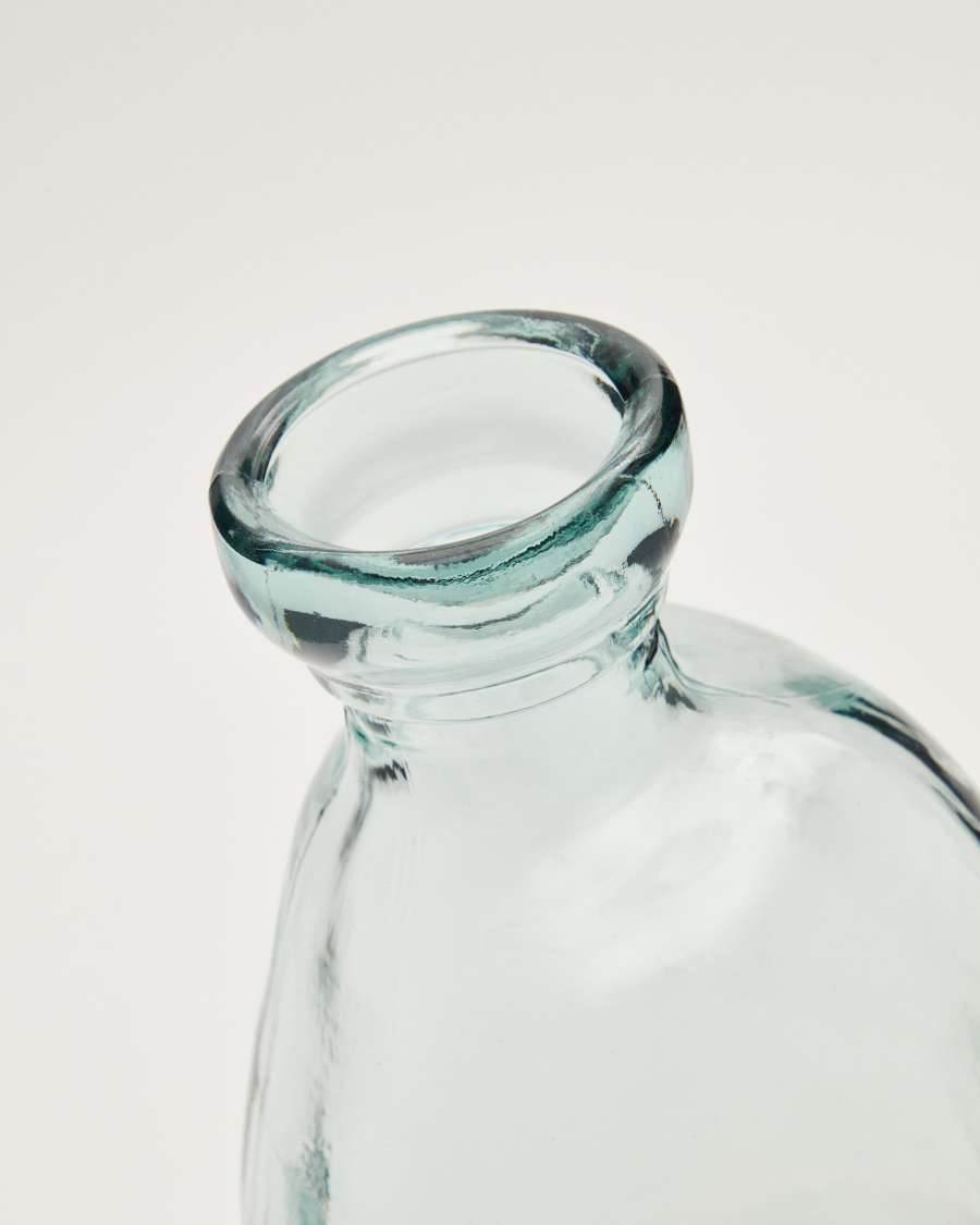 Brenna vase in 100% recycled transparent glass, 51 cm