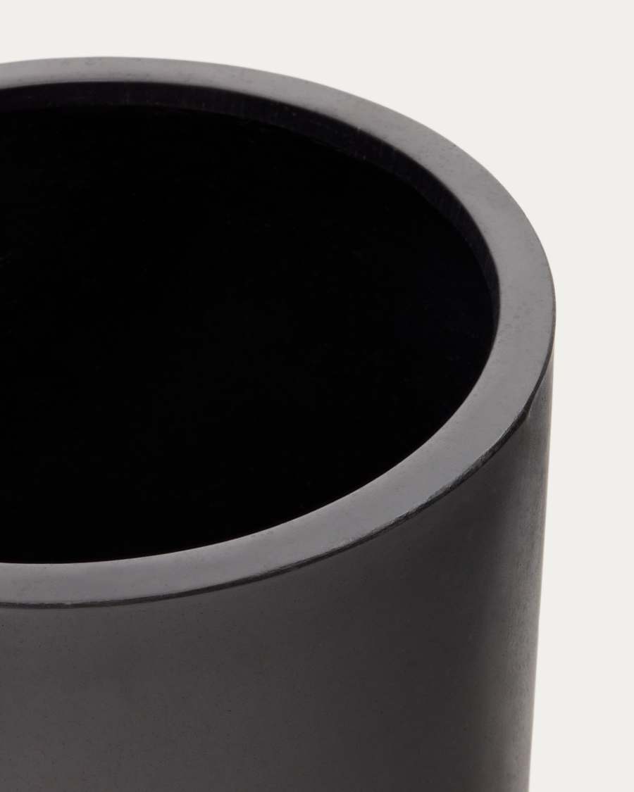 Aiguablava plant pot in black cement, Ø 52 cm