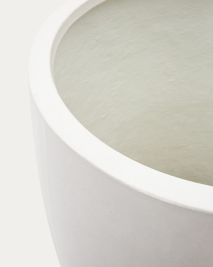 Aiguablava White Cement Planter Ø 75 cm