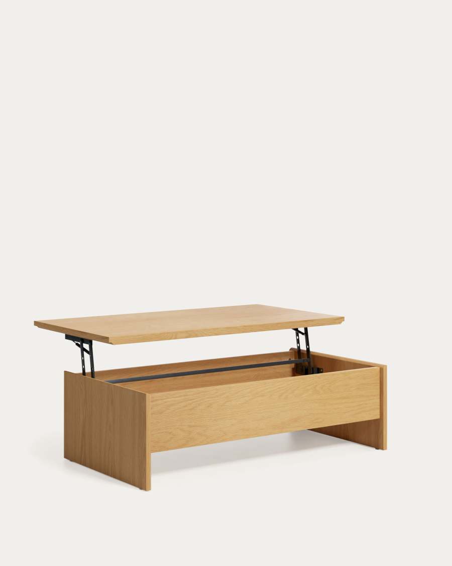 Abilen oak wood lift-up coffee table 110 x 60 cm FSC 100% | Kave