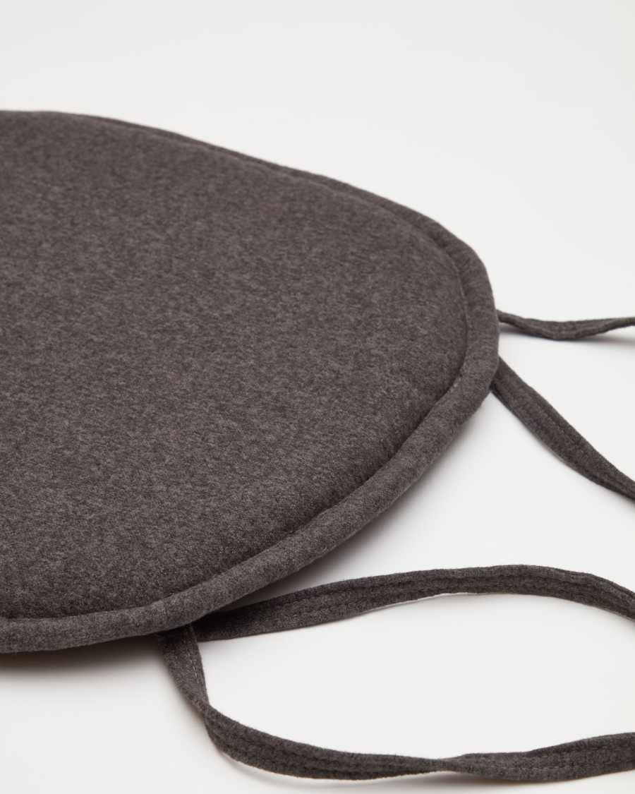 Cushion for Romane chair in dark grey 43 x 43 cm