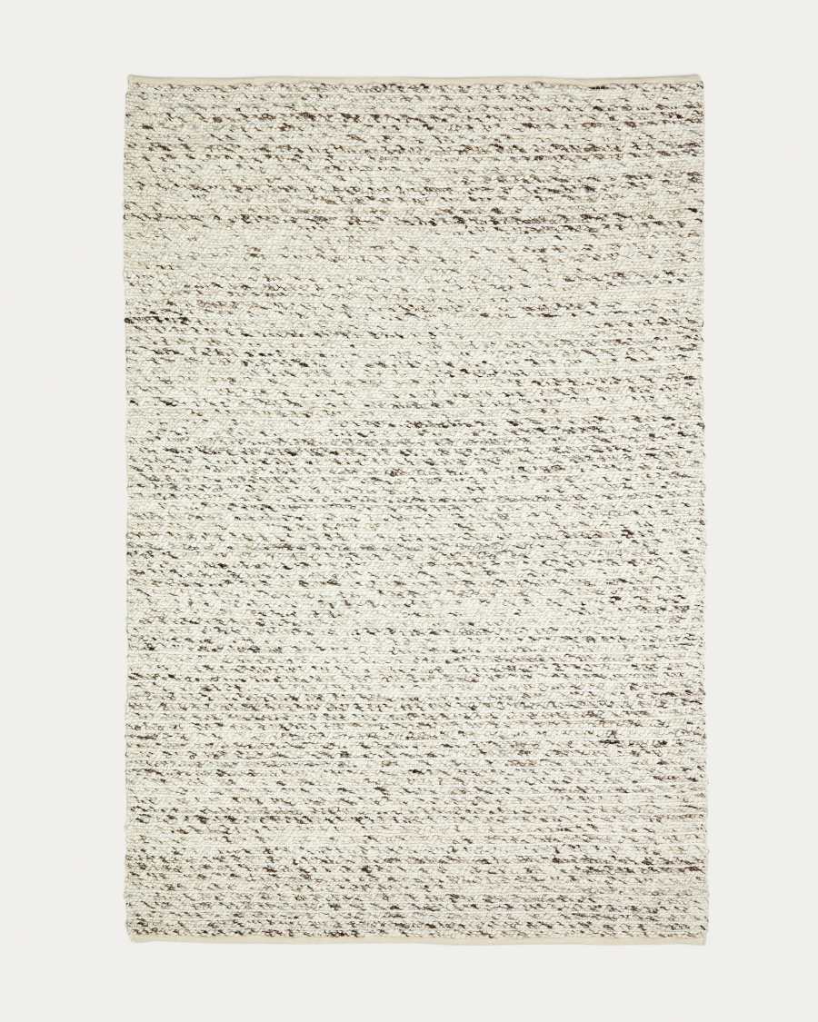 Manilva rug in wool and brown cotton, 200 x 300 cm