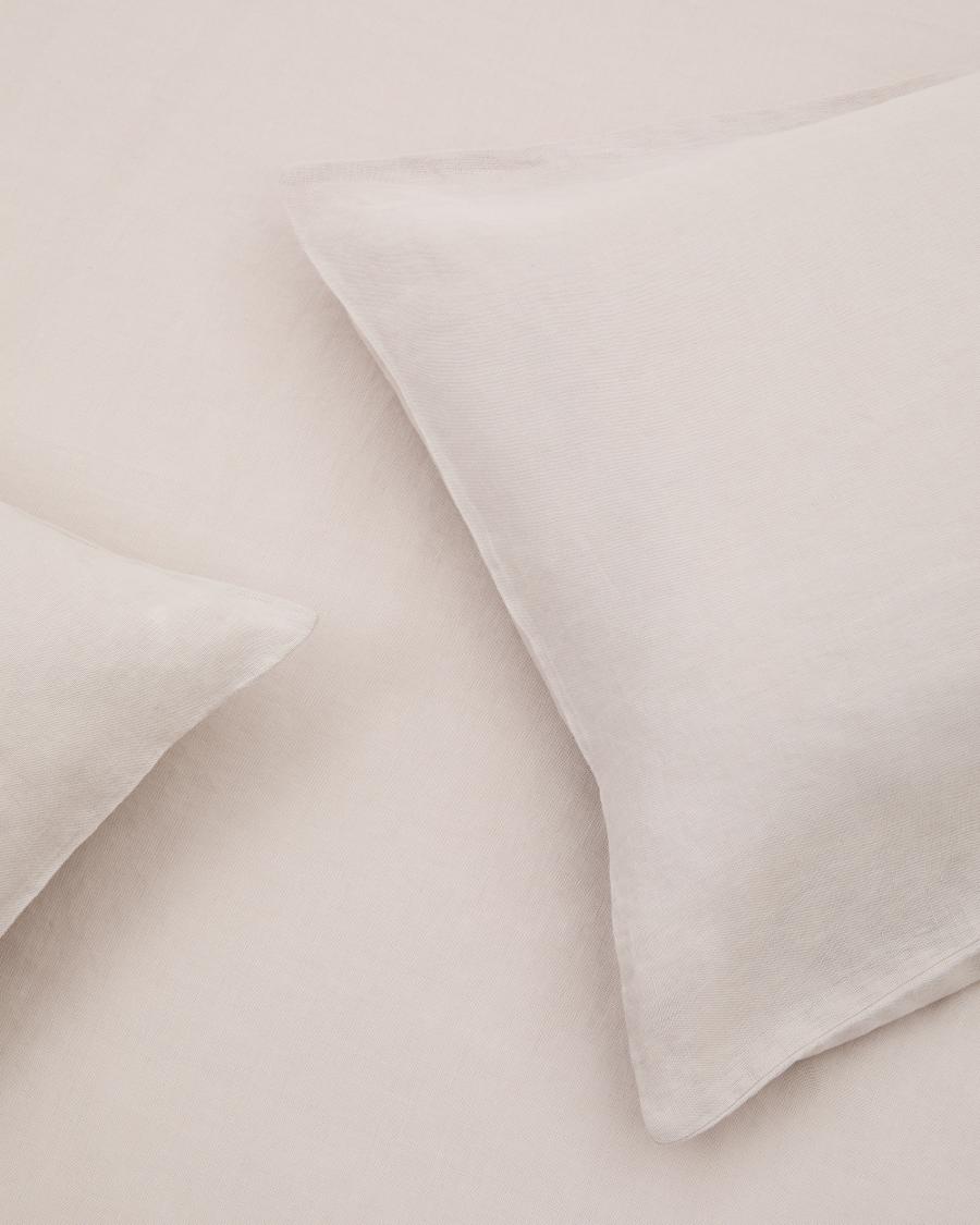 Simmel grey linen blend adjustable bottom sheet for 90 cm bed