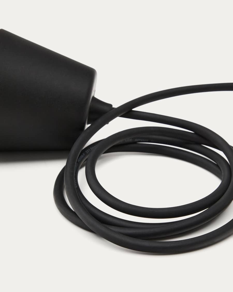 Albir black outdoor ceiling lamp mount