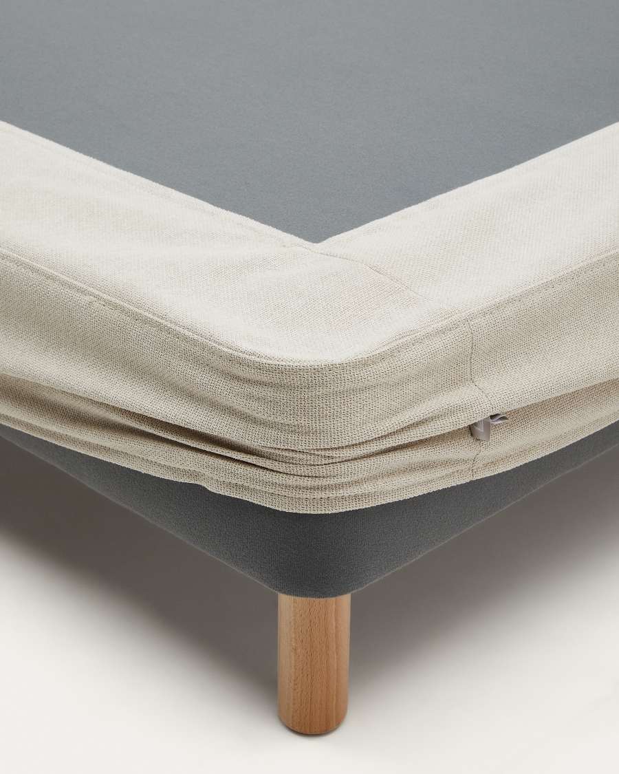 Cover for the Ofelia bed in ecru for a 180 x 200 cm mattress