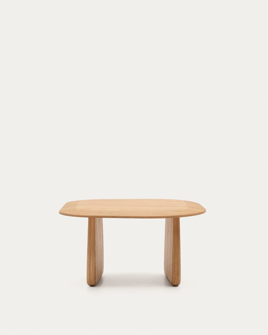 Pirita side table made from solid oak wood in a natural finish, 71 x 70 cm FSC 100%