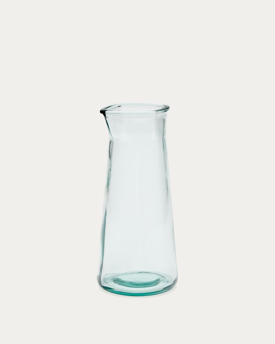 Izai transparent recycled glass jug