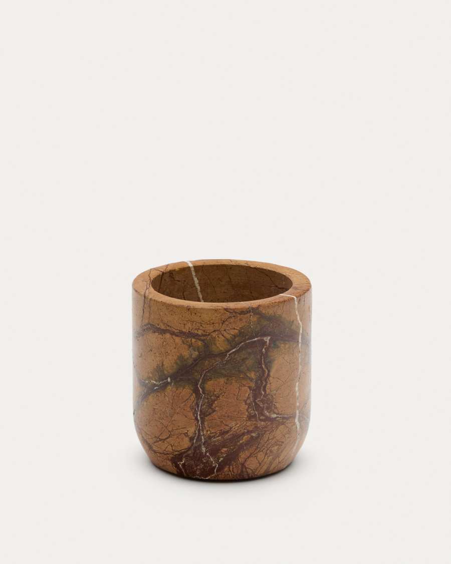 Spalsh beige marble toothbrush holder