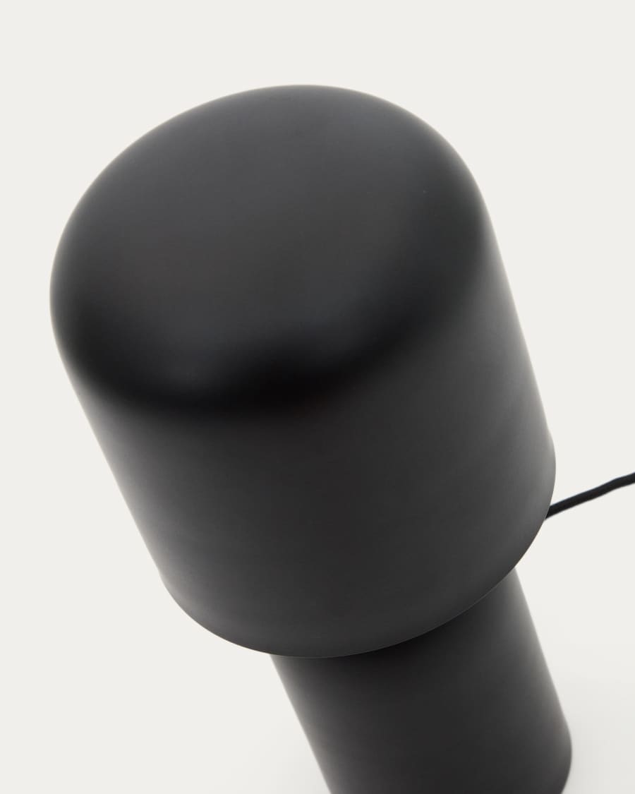 Monze table lamp in black painted metal
