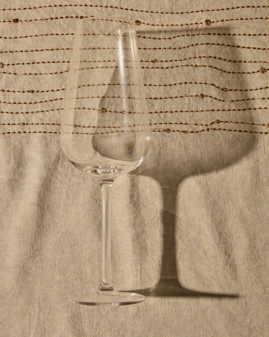 Altira champagne flute in transparent glass, 26 cl