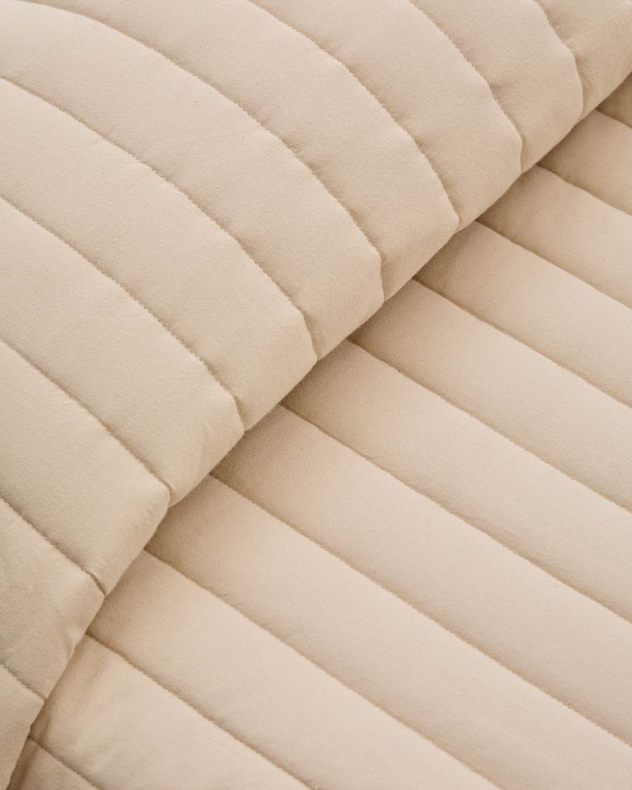 Sini beige bedspread made of 100% organic cotton for 90 cm beds