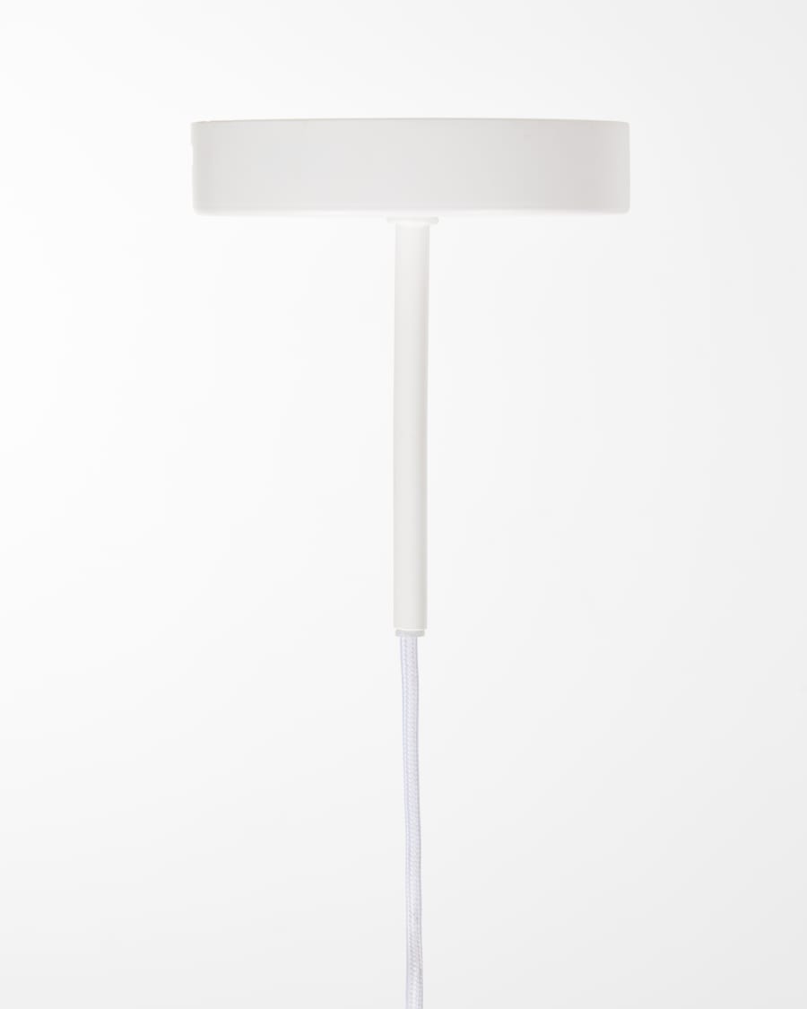 Fluvia metal lamp fitting in a white finish, 250 cm