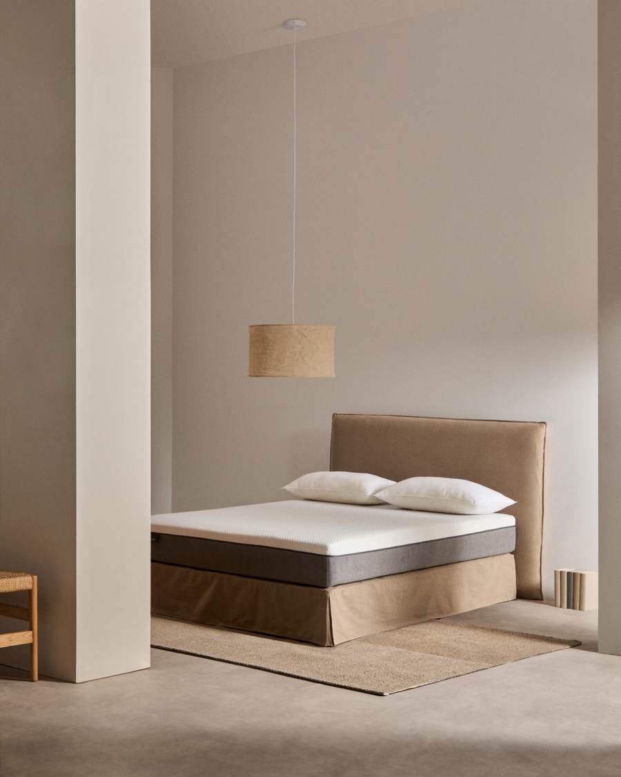 Eva viscoelastic mattress with removable cover 150 x 200 cm