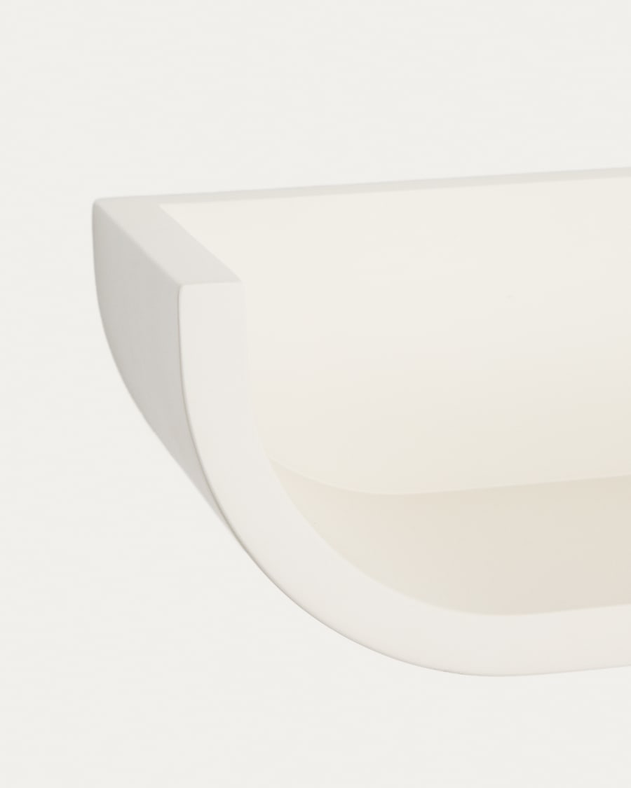 Salaya shelf in lacquered beige ash laminated plywood 60 x 12 cm