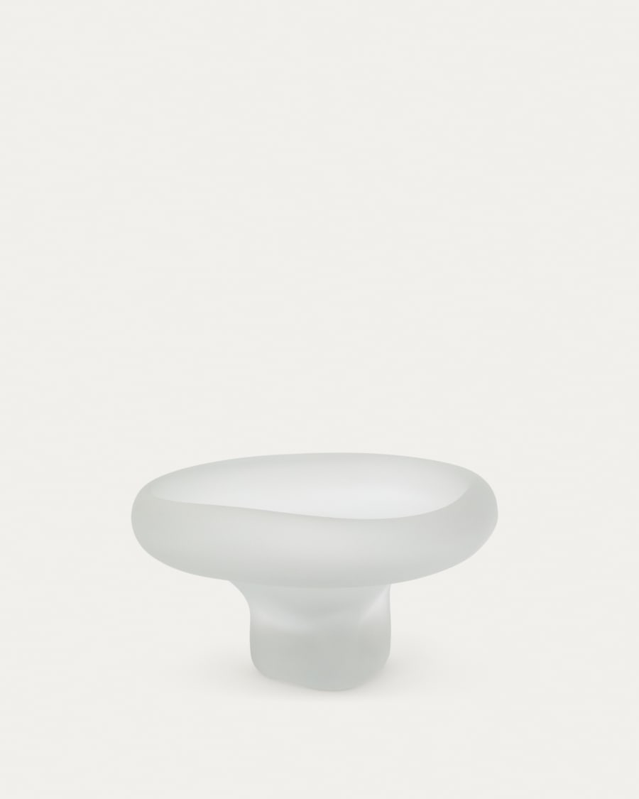 Ondaro frosted glass centrepiece 15cm