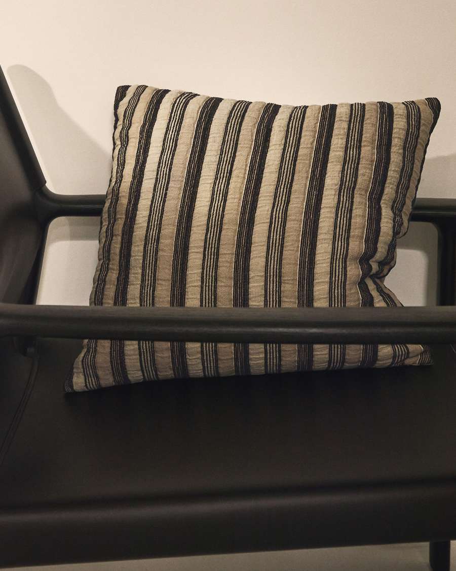 Isena 100% cotton cushion cover with multicoloured embroidery 50 x 50cm