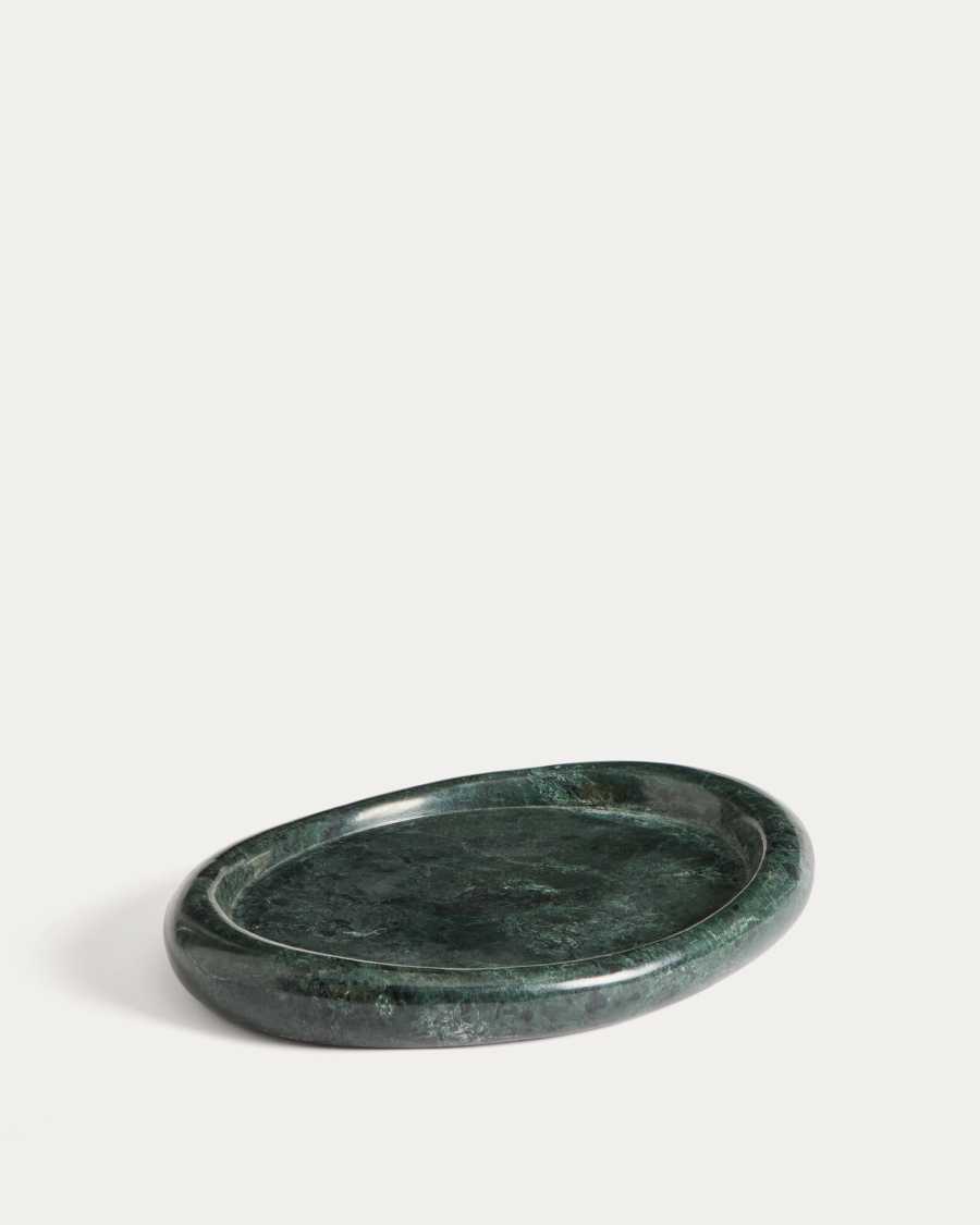 Lenorel tray in green marble 30 x 23 cm