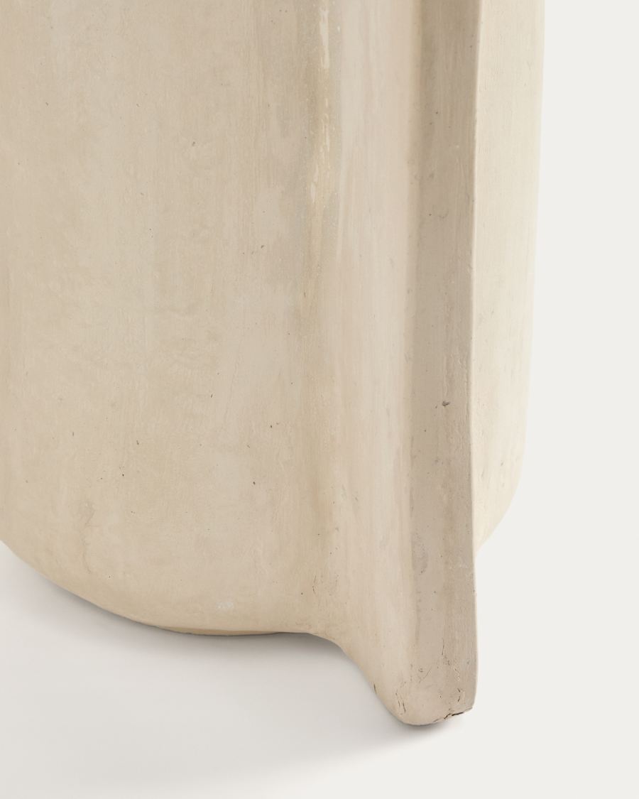 Mireni papier-mâché vase beige 67 cm
