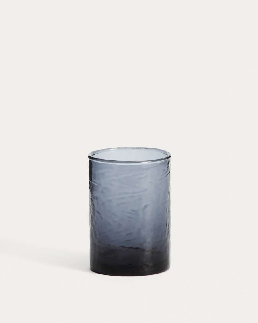 Obila cup made of blue recycled glass