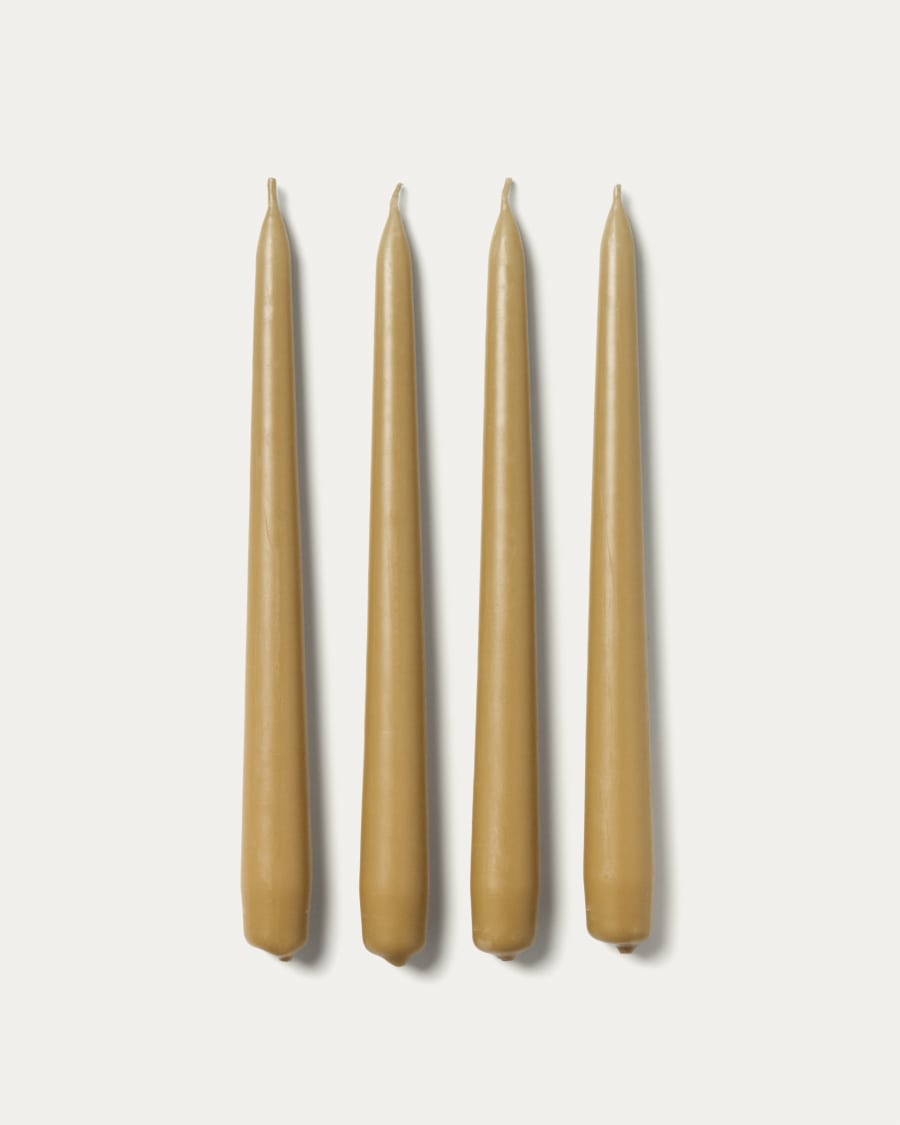 Talinen set of 4 beige candles