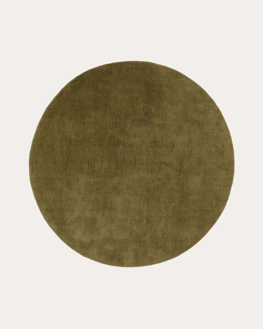 Empuries green round rug Ø200cm