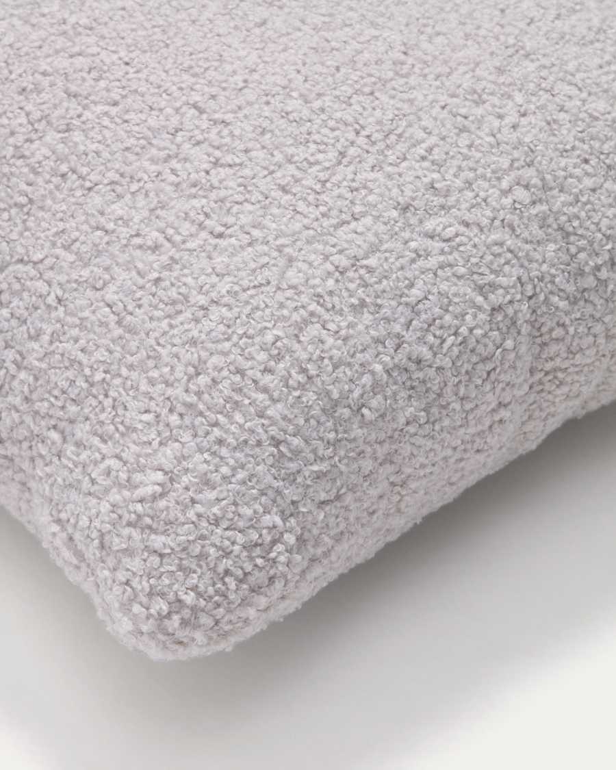 Martina grey bouclé cushion 60 x 52 cm