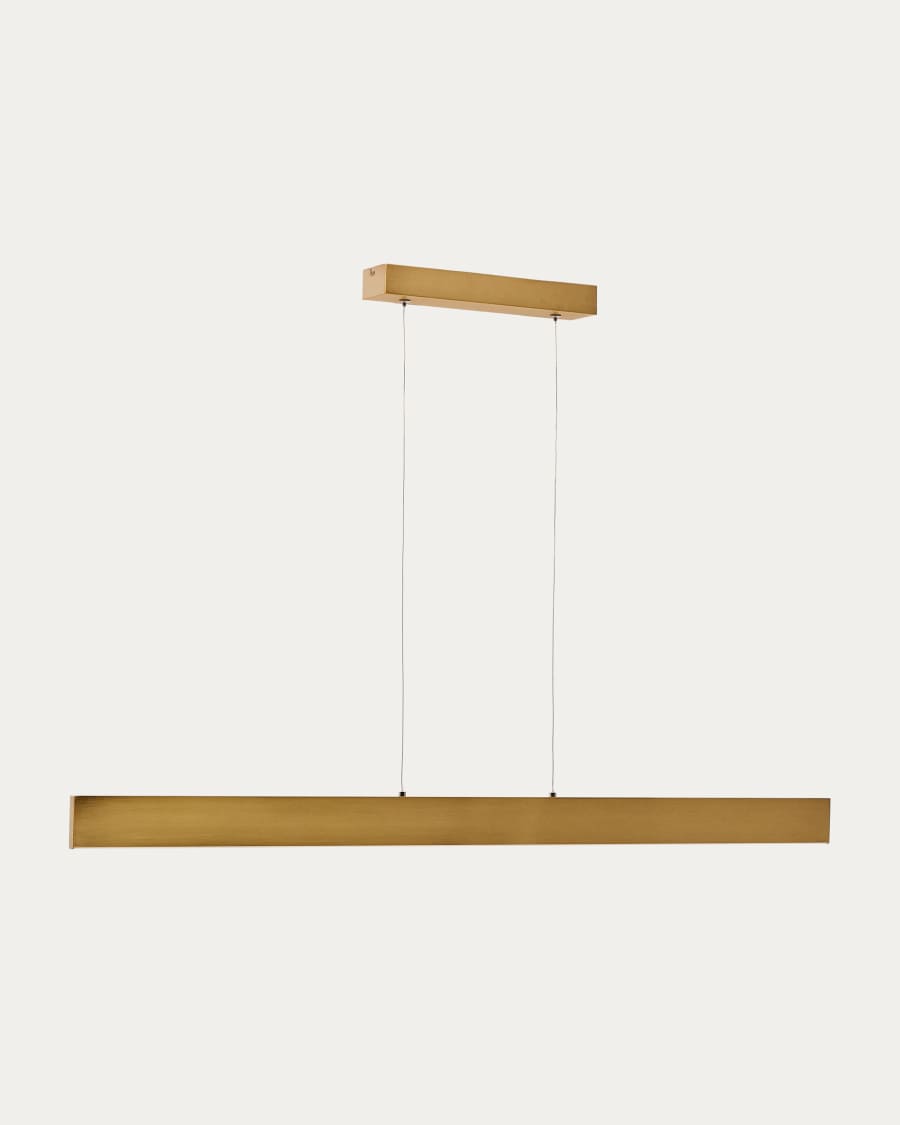 Boadella aluminium ceiling lamp with gold painted finish
