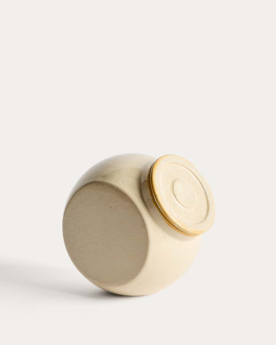 Belor white ceramic pot 17cm