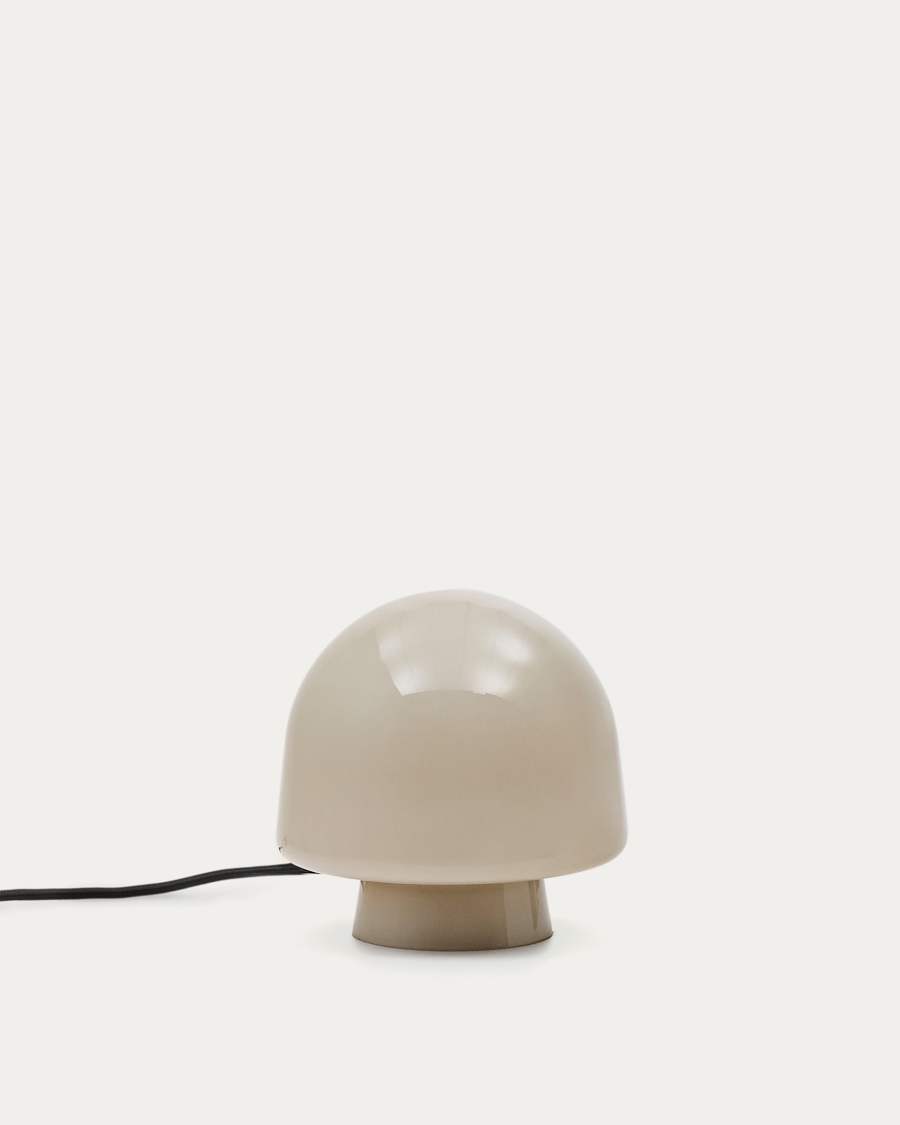 Reig grey glass table lamp