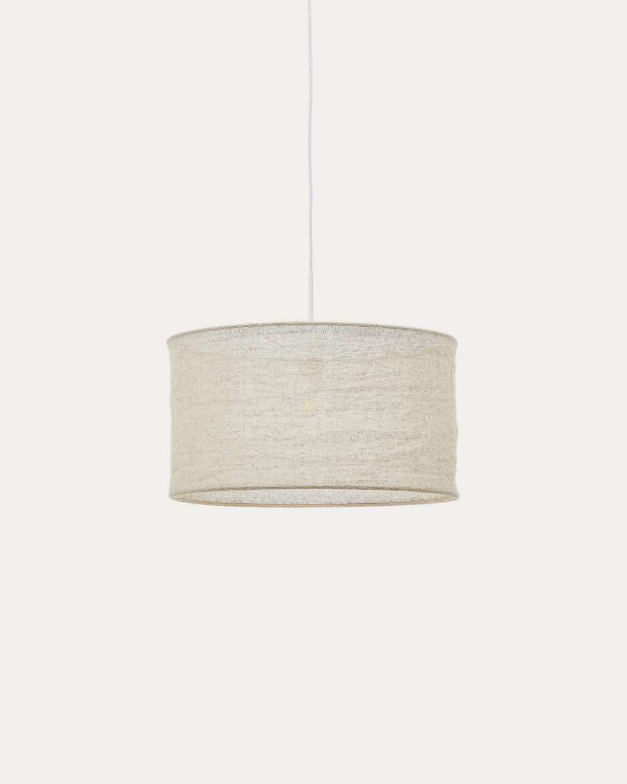 Mariela linen ceiling lamp shade in a beige finish Ø 50 x 30 cm