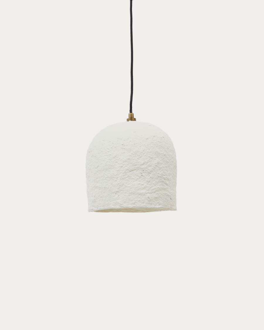 Calvia white papier-mâché ceiling lamp Ø 25 cm