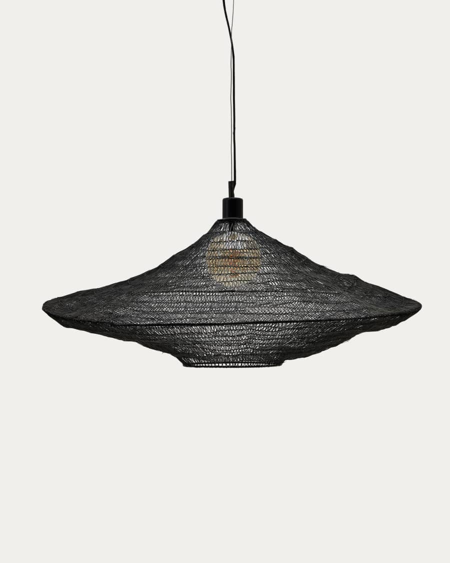 Metal Makai ceiling lamp with black finish Ø 87 cm