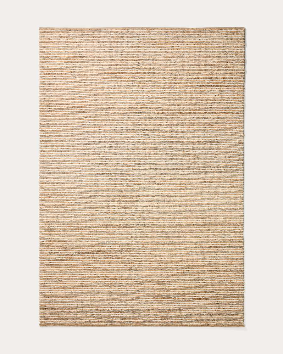 Derule beige jute and wool rug 200 x 300cm