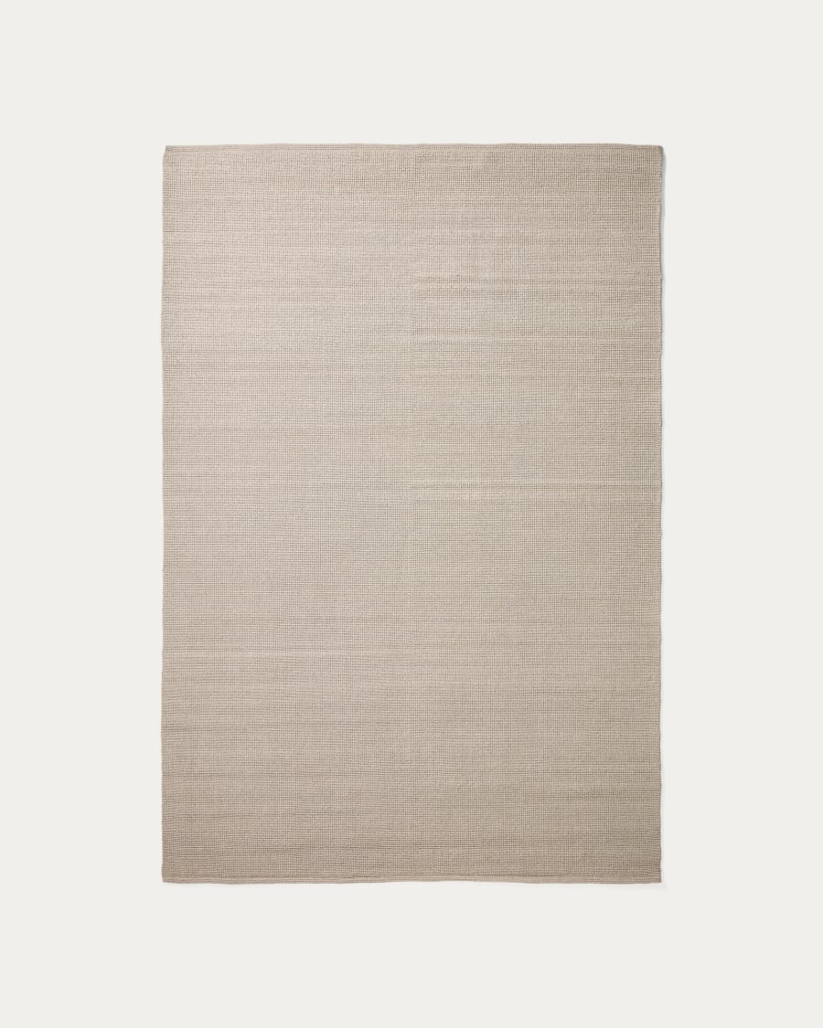 Turiane ecru synthetic fibre rug 160 x 230cm