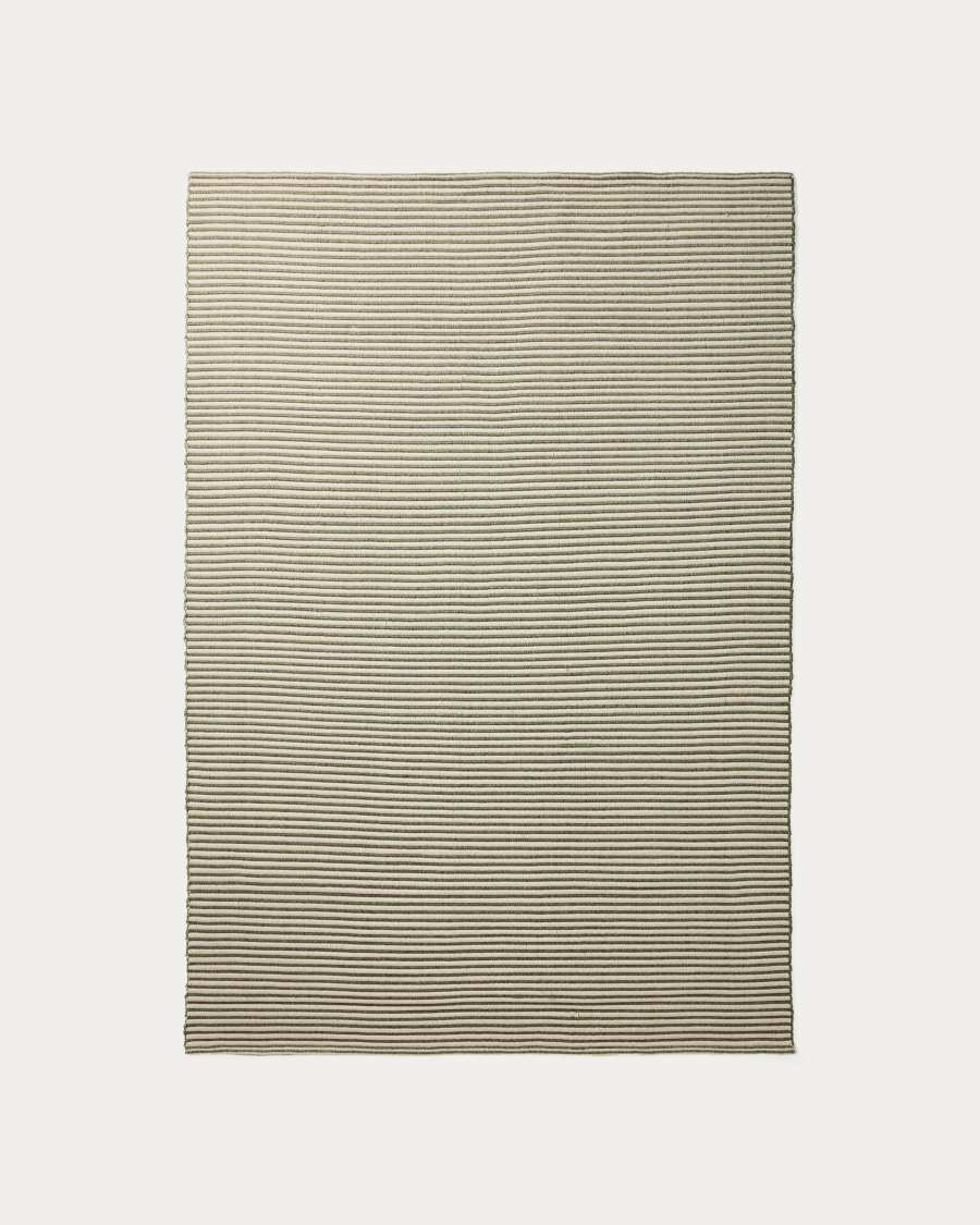 Ardelia green and beige synthetic fibre rug 160 x 230cm
