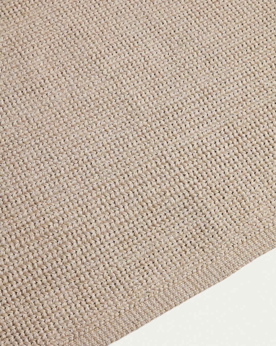 Turiane ecru synthetic fibre rug 160 x 230cm