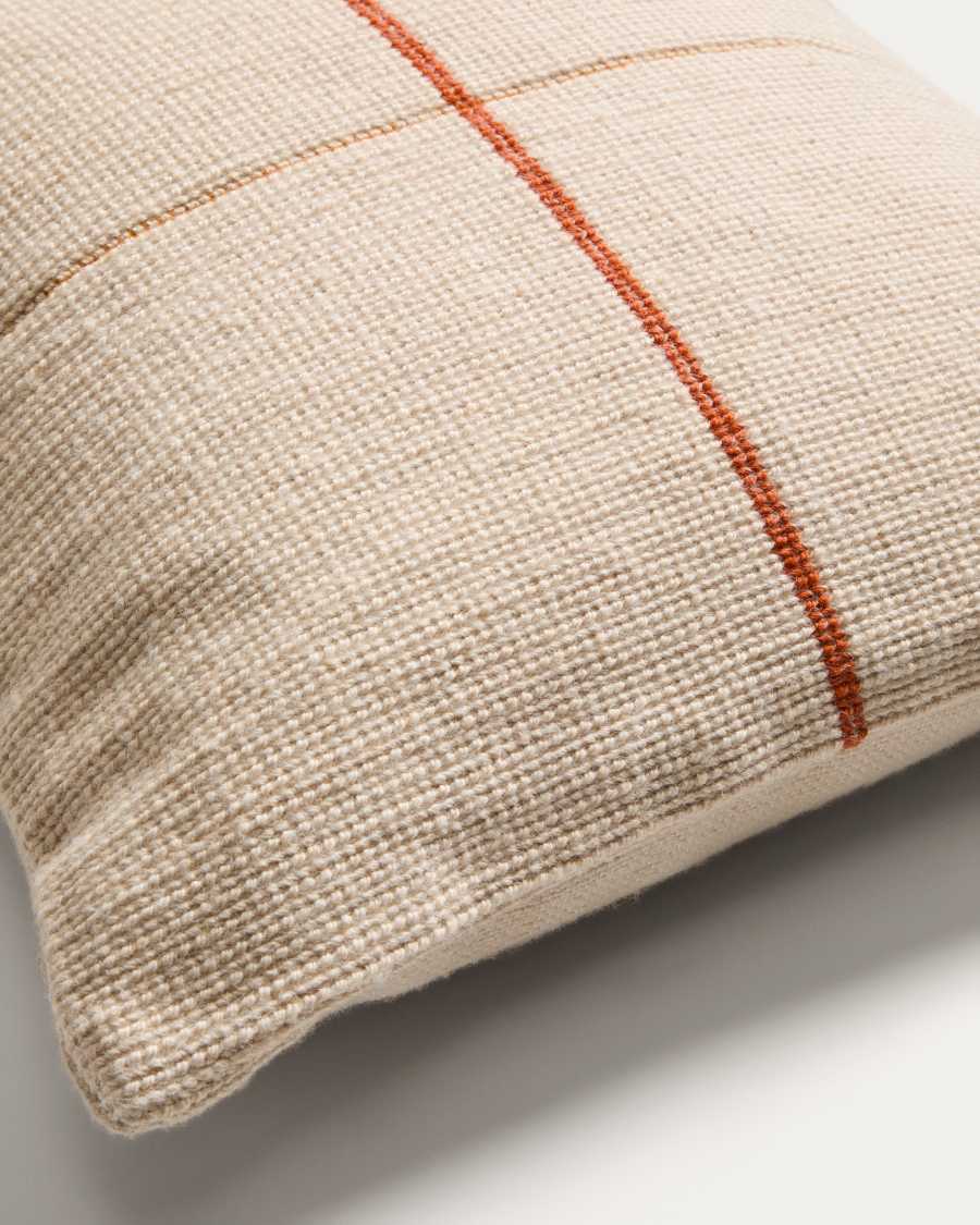 Atima orange 100% PET jacquard cushion cover 45 x 45cm