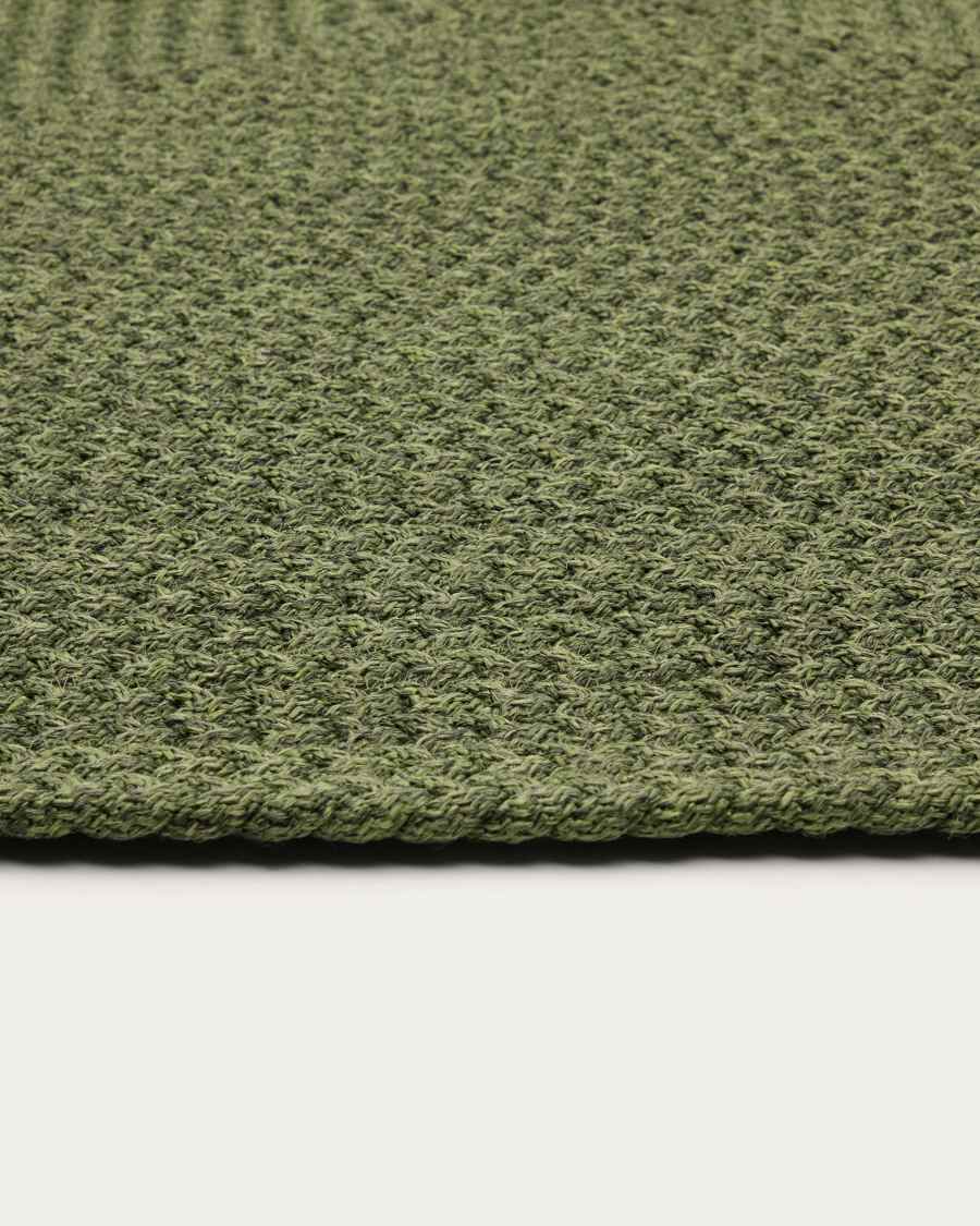 Despas green synthetic fibre rug 200 x 300cm