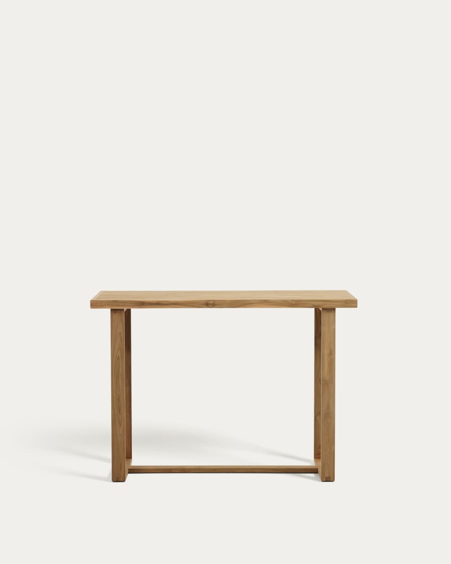 Canadell 100% outdoor bar table in solid teak wood, 140 x 70 cm