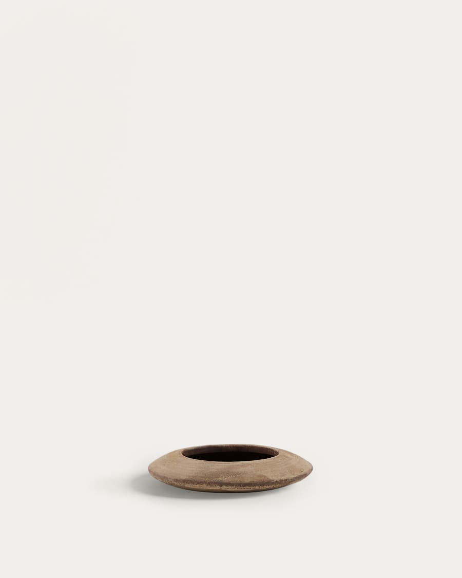 Rivor terracotta planter with natural finish Ø 36cm
