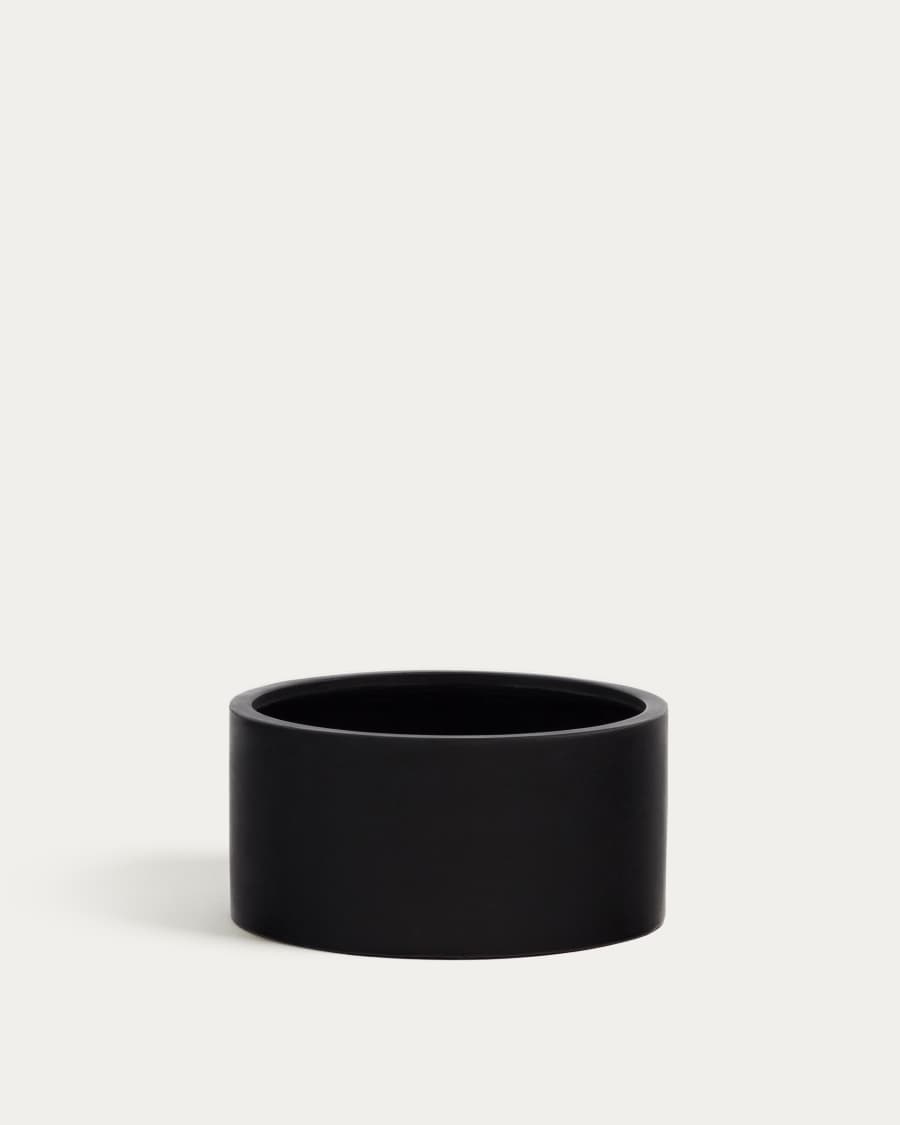 Aiguablava plant pot in black cement, Ø 62 cm