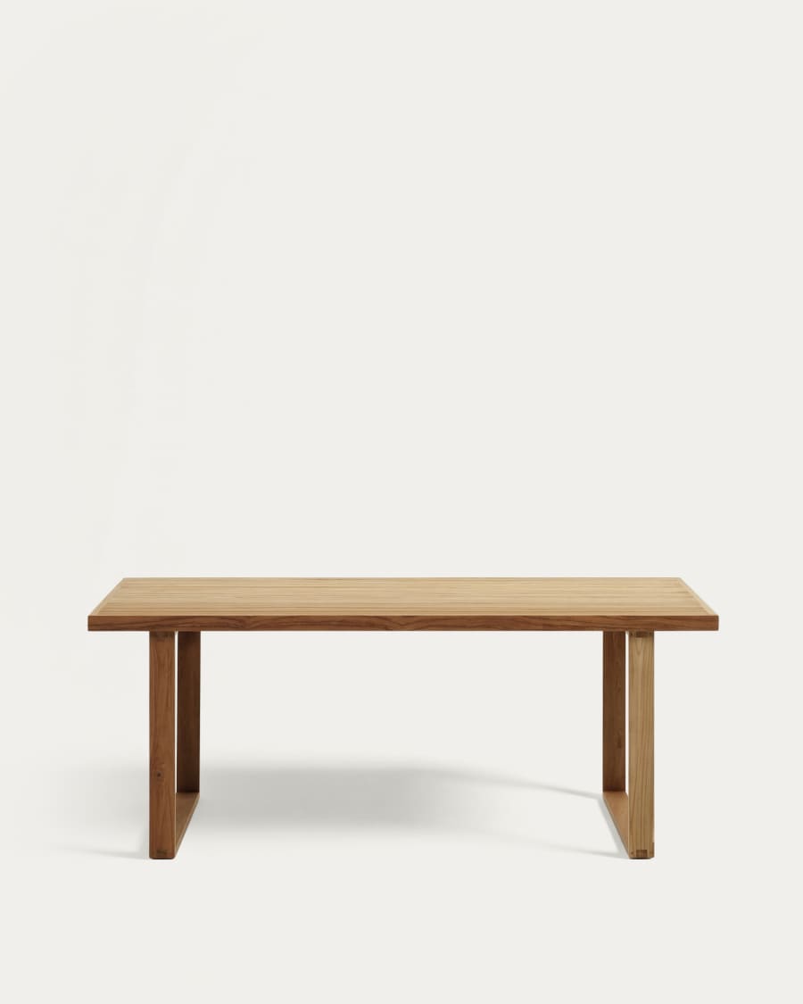 Canadell 100% outdoor table in solid teak wood, 180 x 90 cm