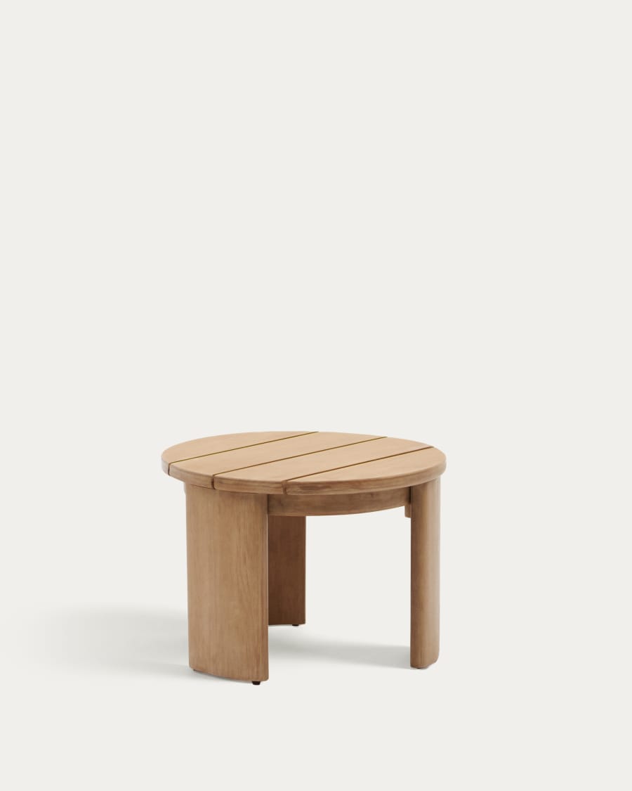 Xoriguer side table in solid eucalyptus wood Ø60 cm FSC 100%