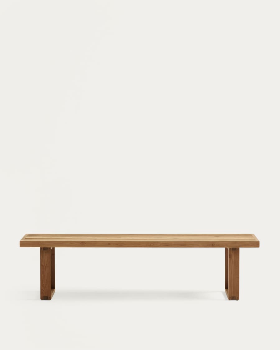 Canadell 100% outdoor bench in solid teak wood, 210 cm