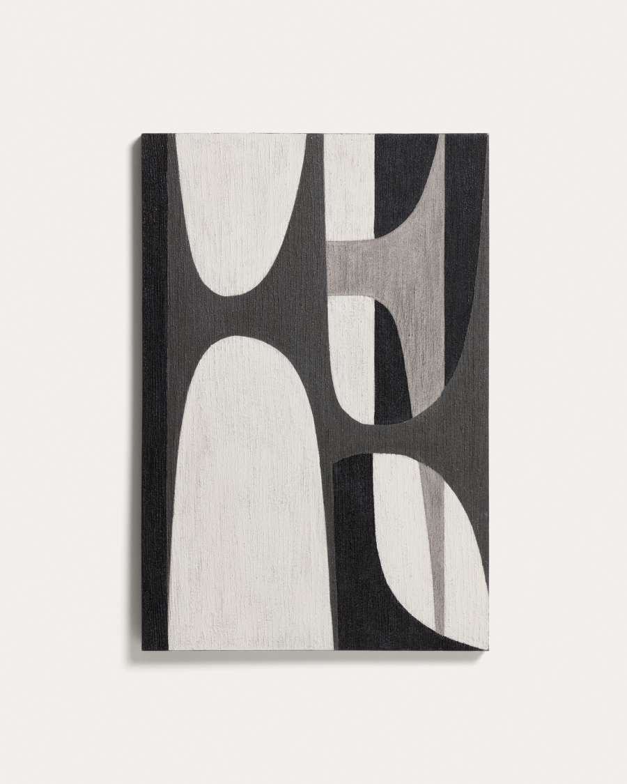Onure black and white abstract picture 60 x 90cm