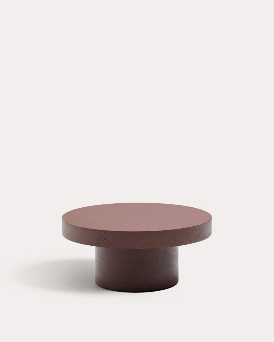 Aiguablava terracotta cement coffee table Ø66cm