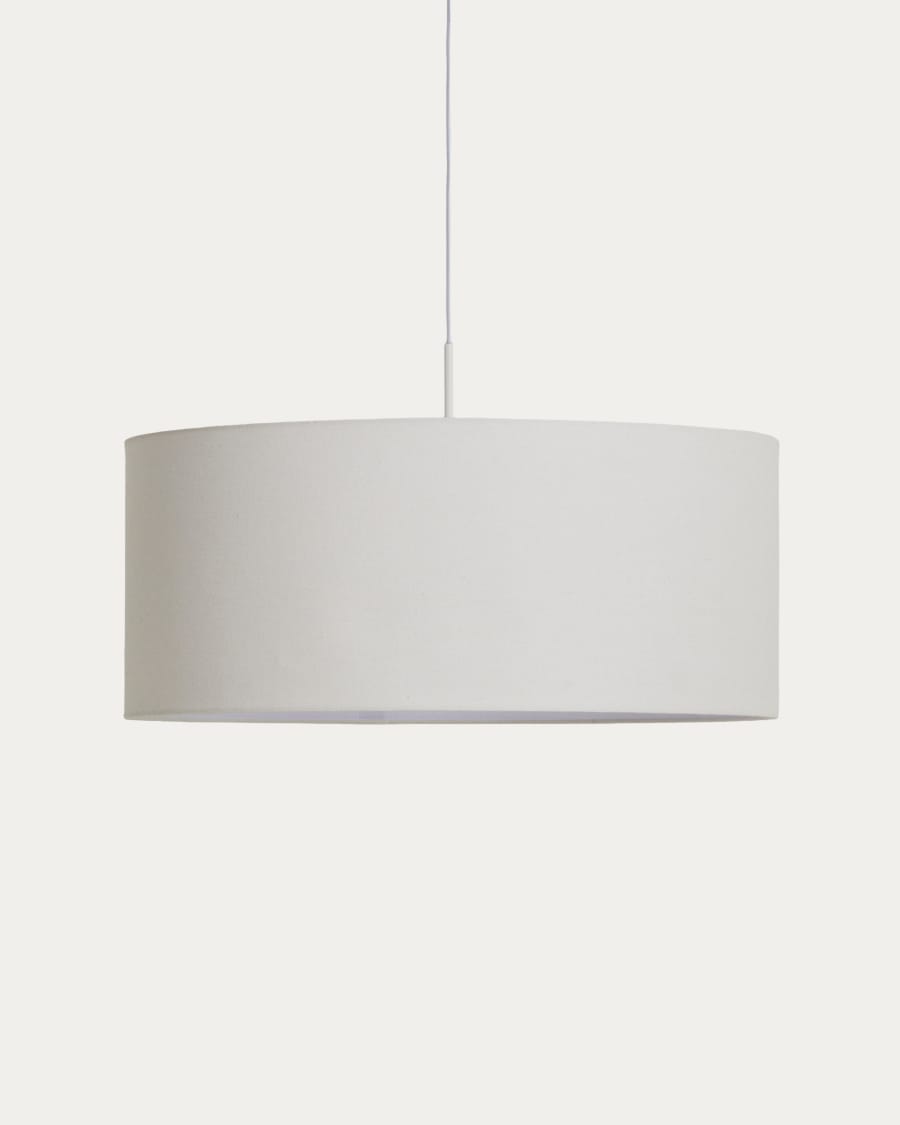 Niani ceiling lamp shade in ivory cotton Ø60cm