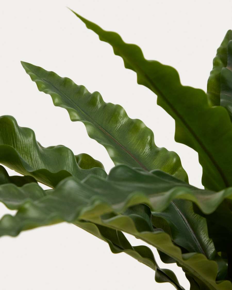 Artificial Neottopteris plant with white pot 70cm